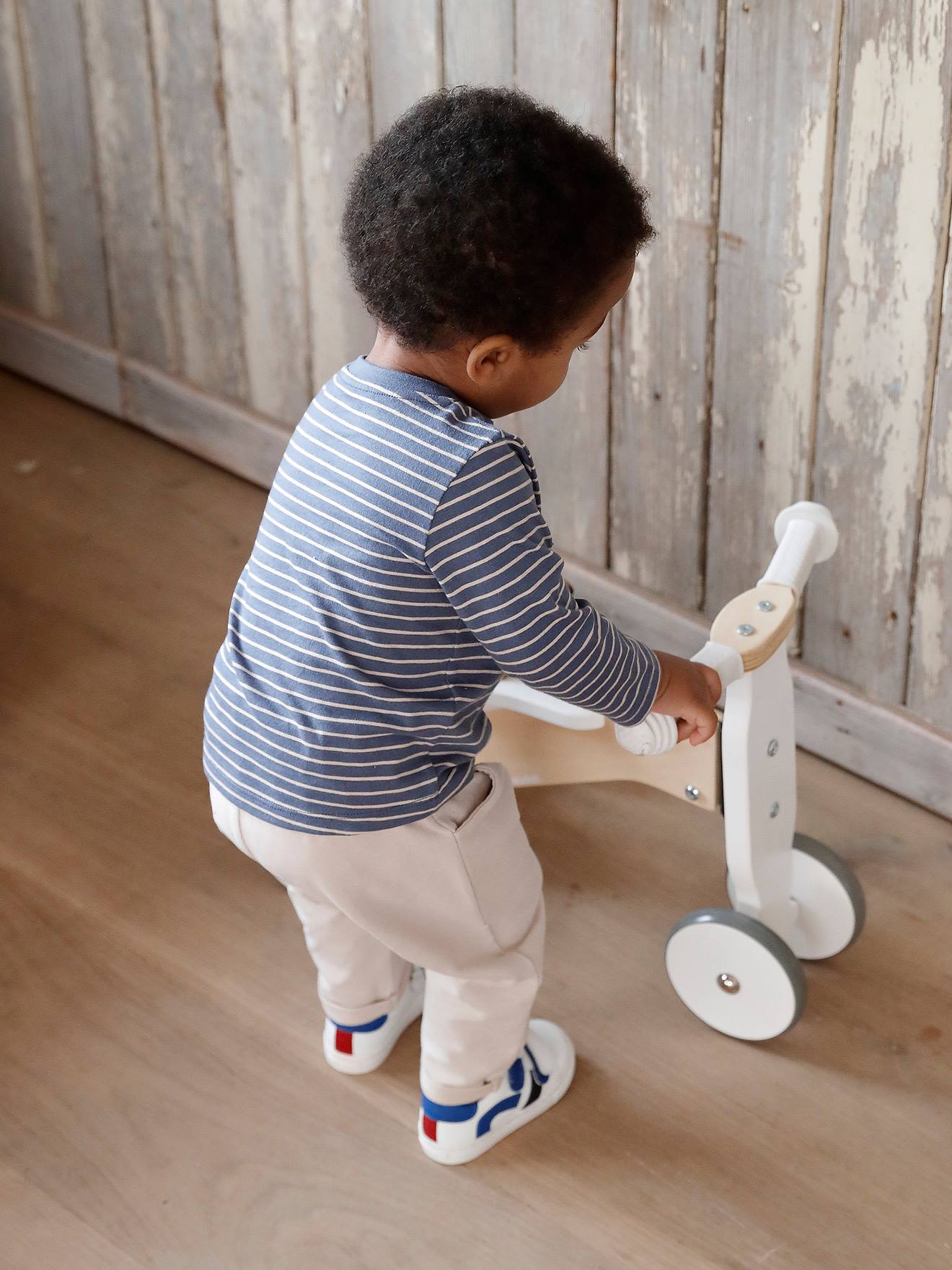 Vertbaudet Baby-Set: Shirt & Sweathose Oeko-Tex - blau