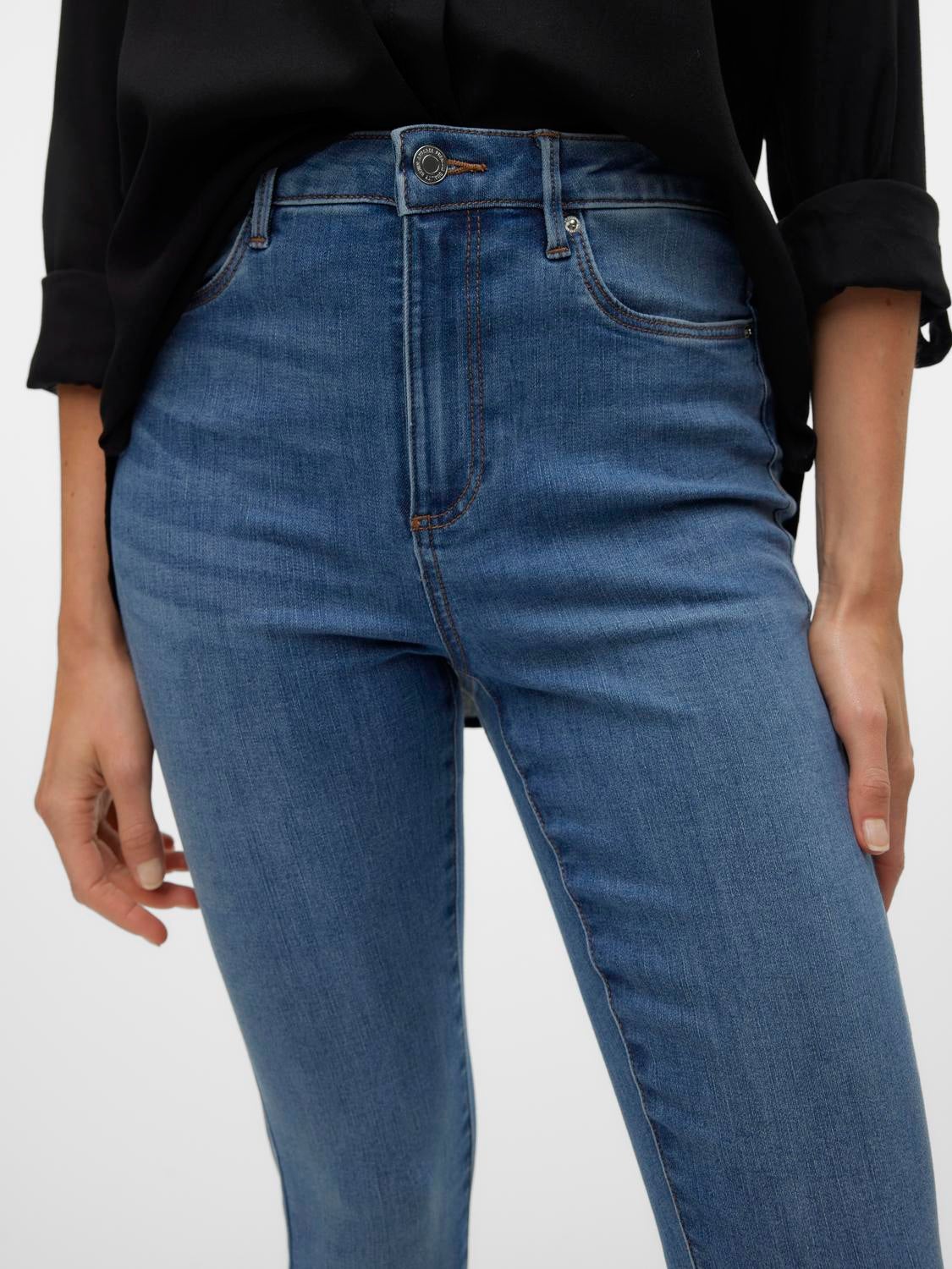 VMSOPHIA Hohe Taille Skinny Fit Jeans