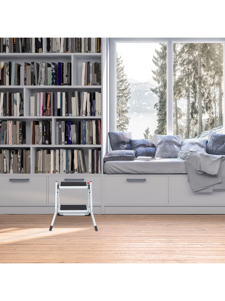 relaxdays Trittleiter in Grau - (B)50 x (H)45 x (T)50 cm günstig kaufen onesize