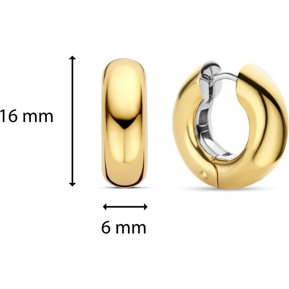 TI SENTO - Milano Créoles 925 Argent Boucles d'oreilles