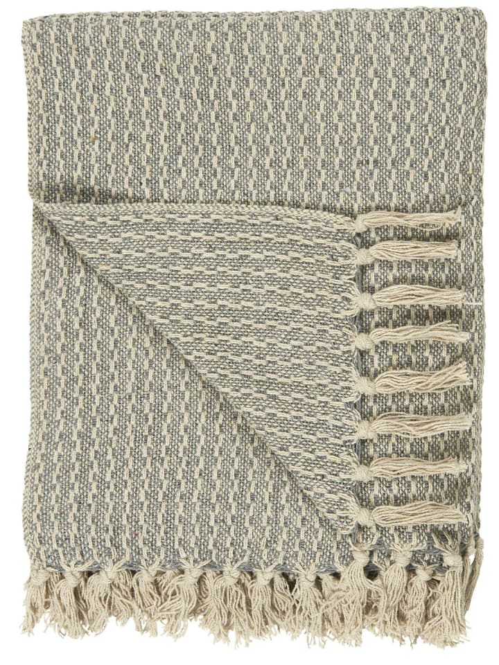 IB Laursen Plaid Blau Creme 130x160 günstig kaufen onesize