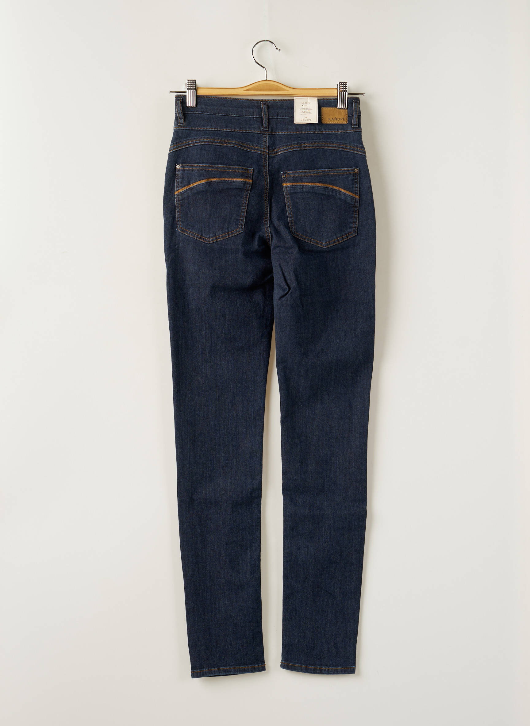 Kanope Jeans Coupe Slim Femme couleur bleu