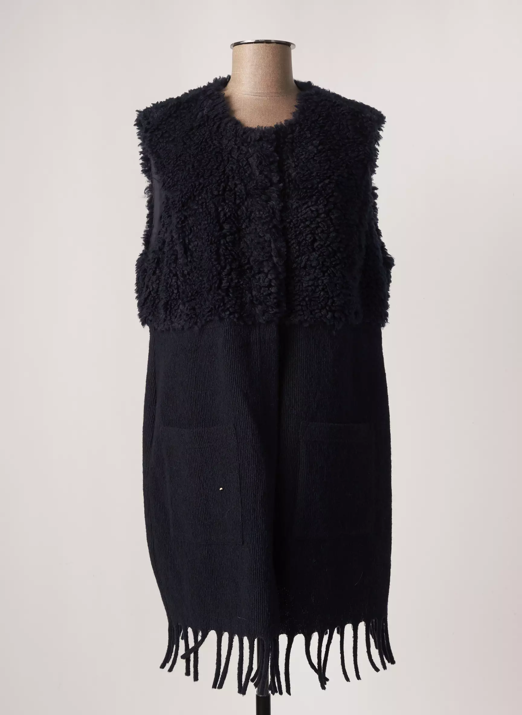 Barbara Lebek Gilet Femme couleur bleu