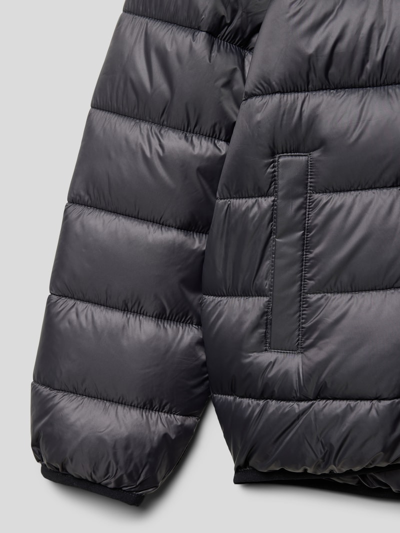 Steppjacke mit Kapuze in graphit