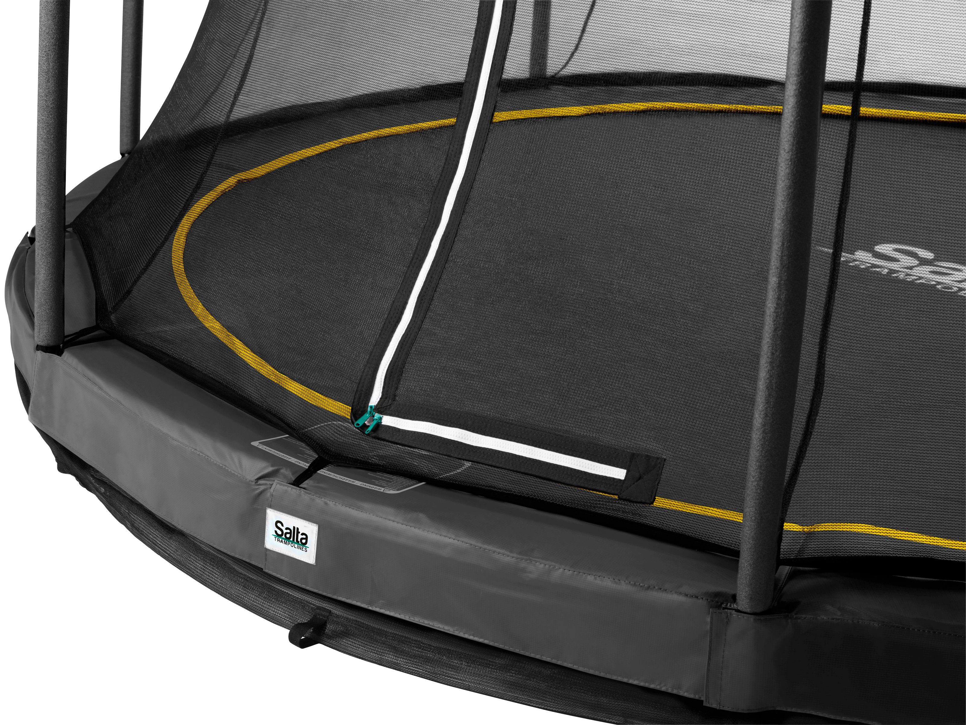 Salta Gartentrampolin Comfort Edition Ground, Ø 396 cm, Schutzrand schwarz