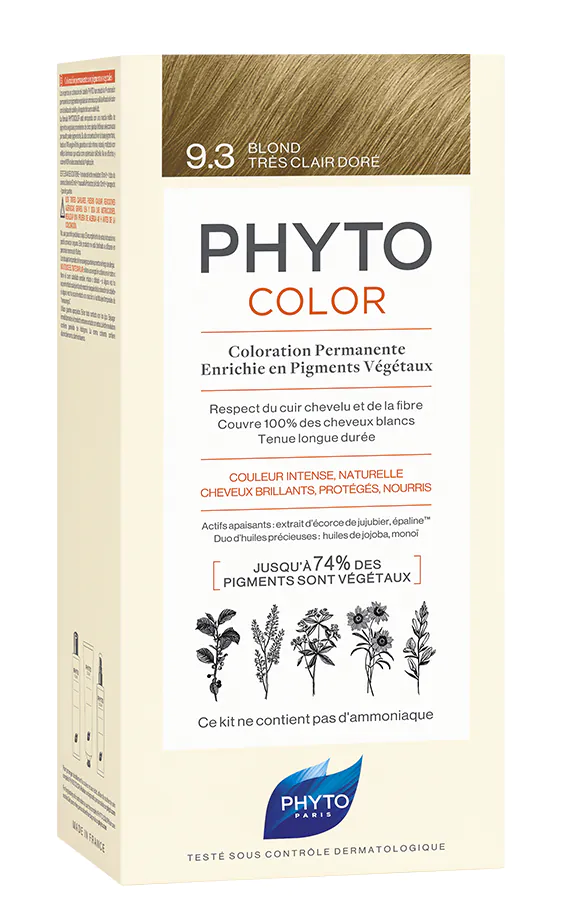 Phyto Phytocolor 9.3 Vrlo svijetla zlatno plava boja za kosu