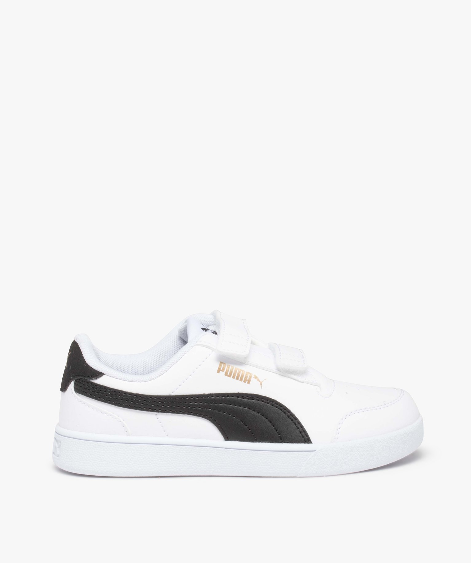 Baskets Garçon bicolores à scratch – Puma Shuffle blanc | GEMO