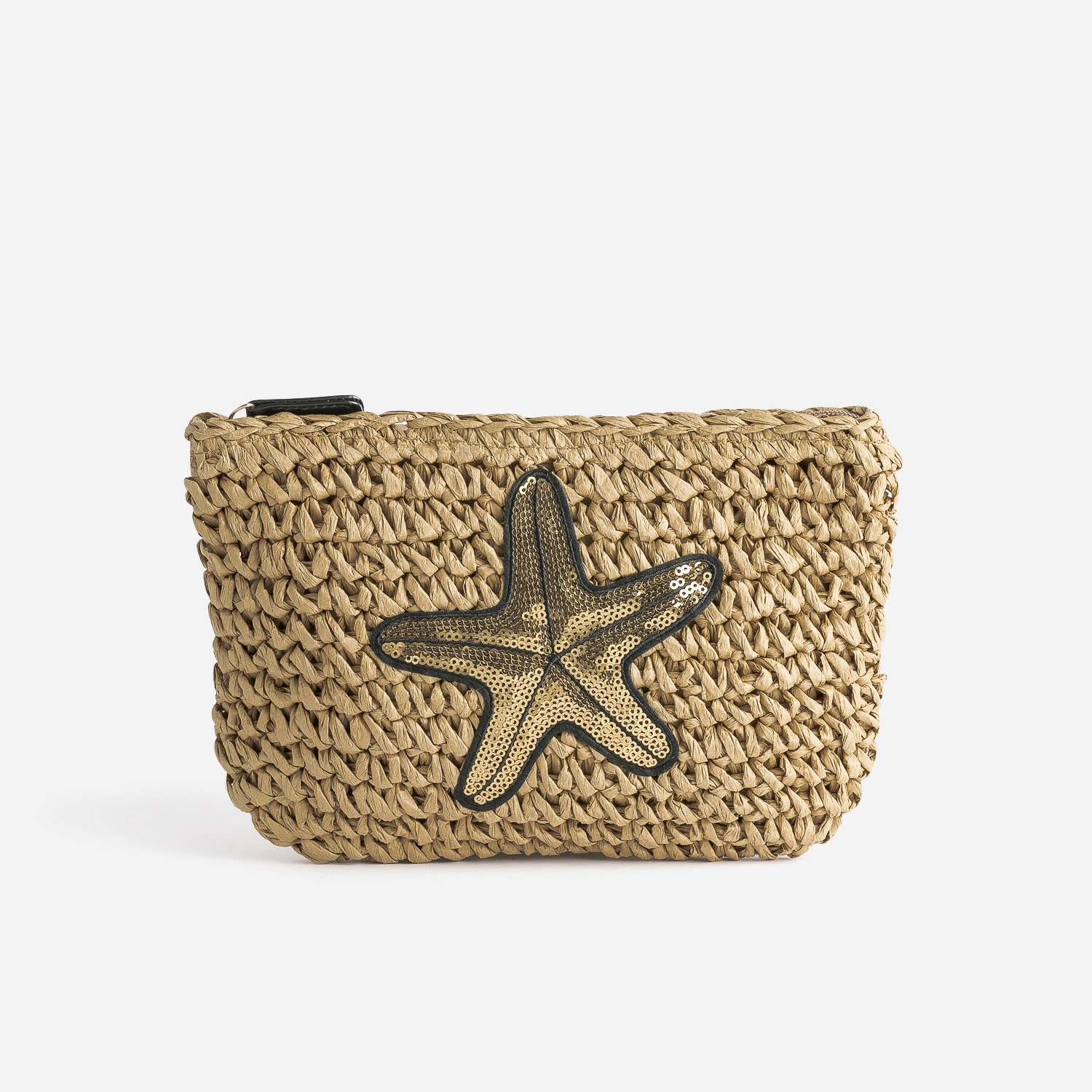 Pochette beige à patch étoile