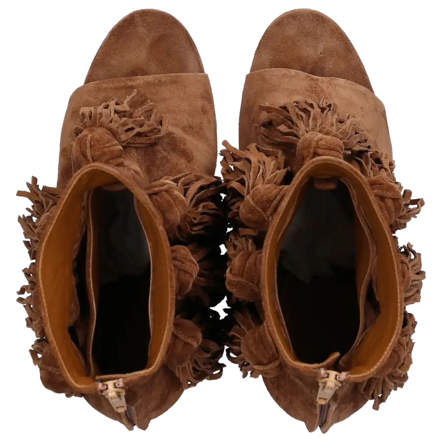 Chloé - Stiefeletten Veloursleder - braun