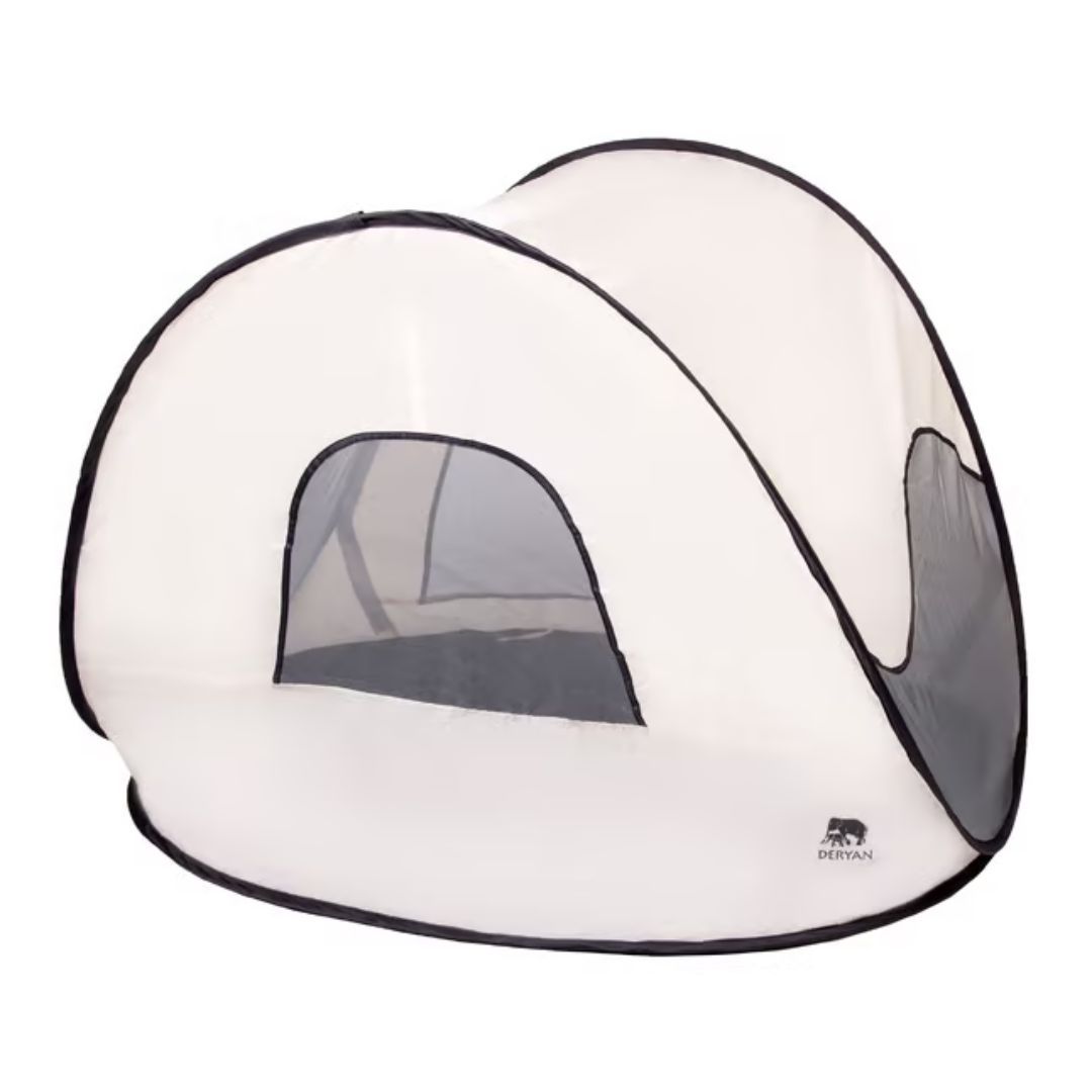 Deryan Luxus Pop Up Crème Strandzelt