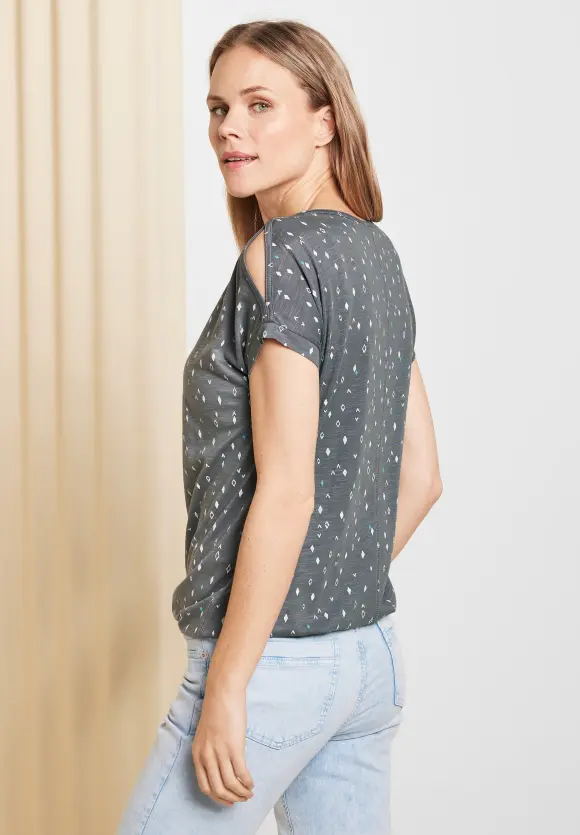 CECIL Shirt mit Schulterschlitz