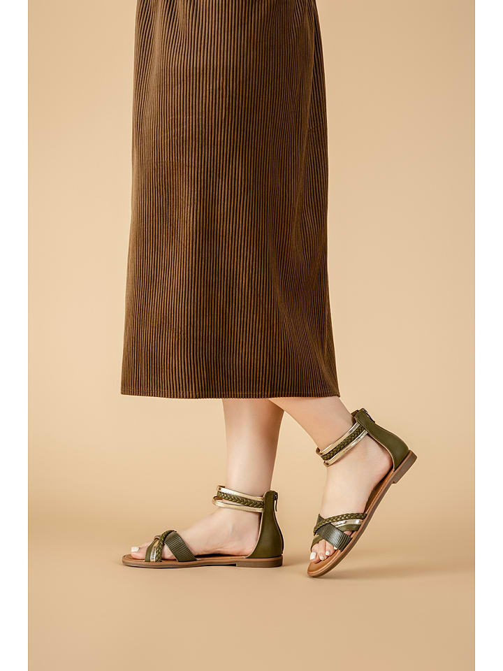 Foreverfolie Sandalen in Khaki günstig kaufen