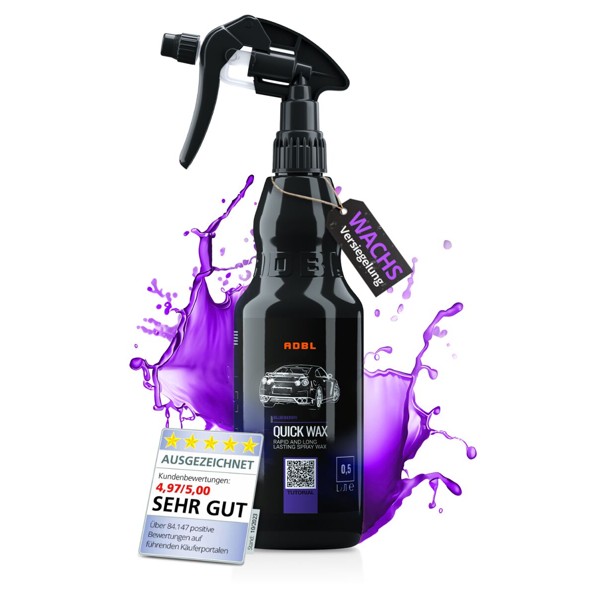 ADBL Quick Wax Sprühversiegelung mit Canyon Trigger 500ml
