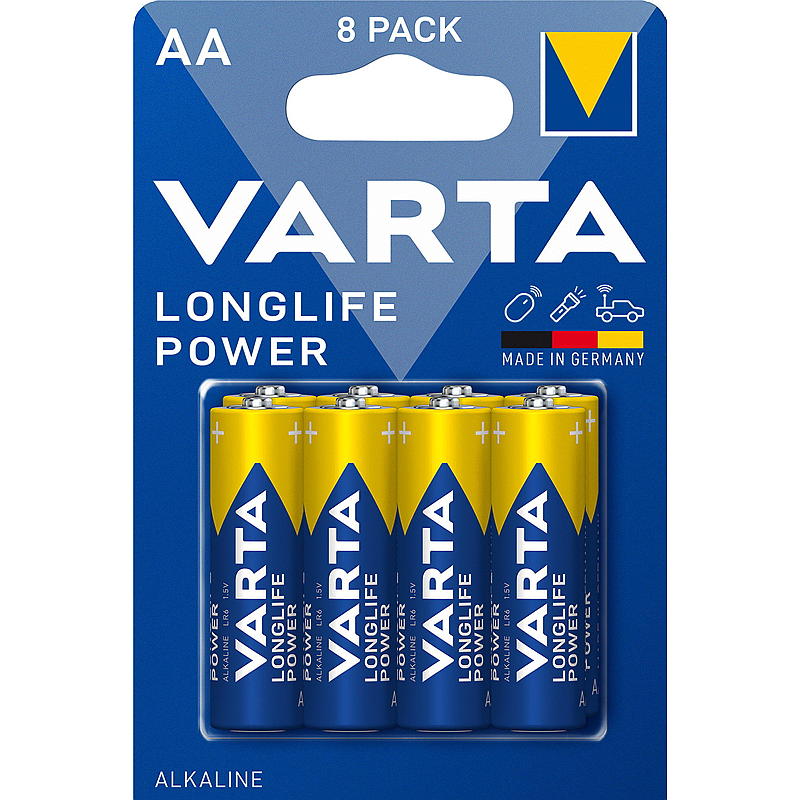 Varta Batteri 8-Pk AA Power Varta