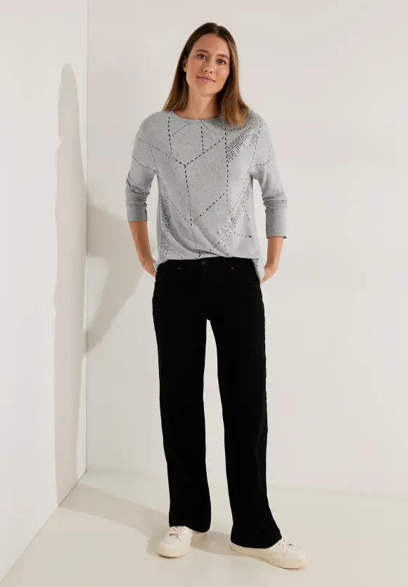 CECIL Langarmshirt mit Folienprint