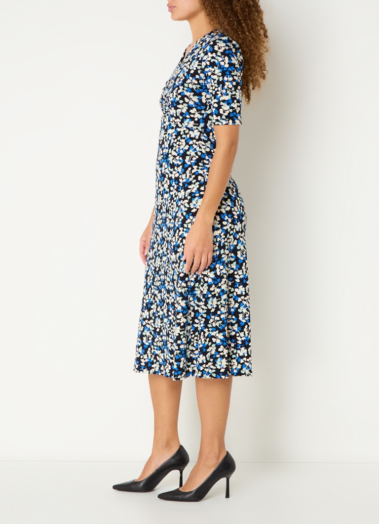 Abito midi Frankie in jersey con stampa floreale di Hobbs