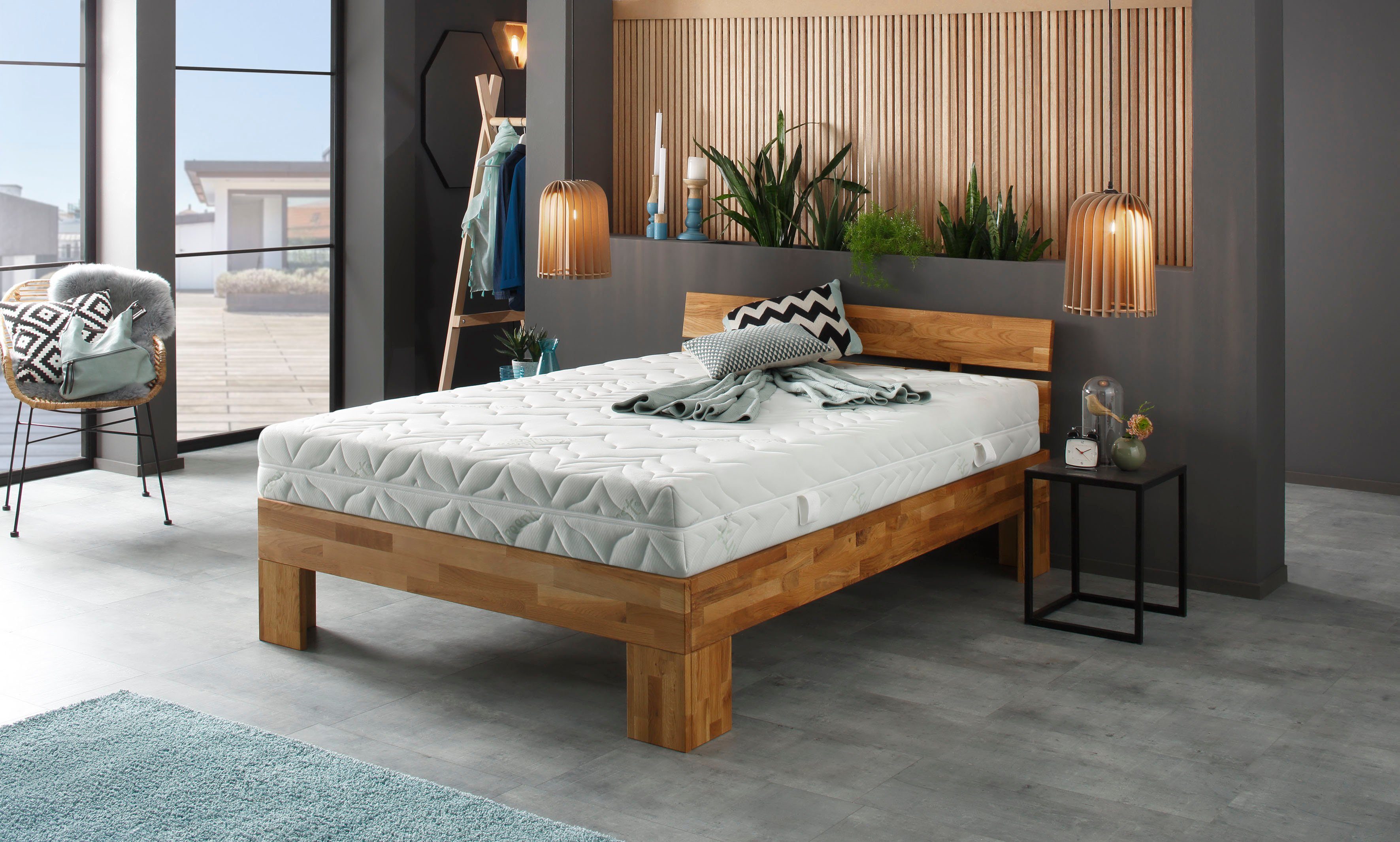 Taschenfederkernmatratze Vario Lux Greenfirst, Beco, 22 cm hoch, komfortable Matratze in 90x200 cm und weiteren Größen erhältlich