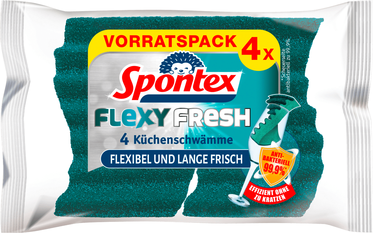 Geschirrschwämme Flexy Fresh, 4 St