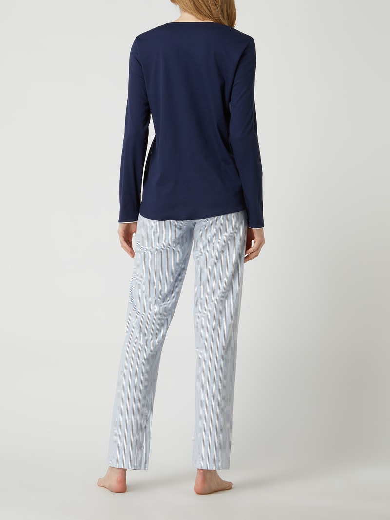 Pyjama aus Baumwolle Modell 'Sweet Dreams' in blau