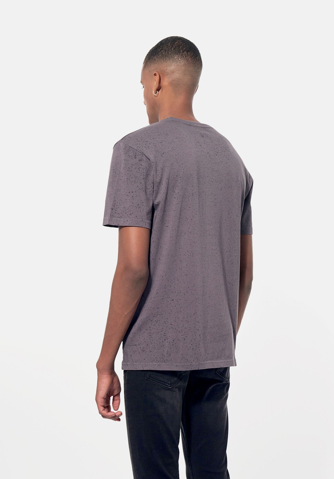 LARRY  T-shirt gris Homme en 100% coton