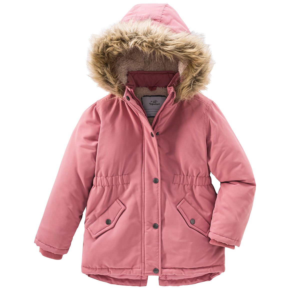 Mädchen Parka mit Fellimitat
