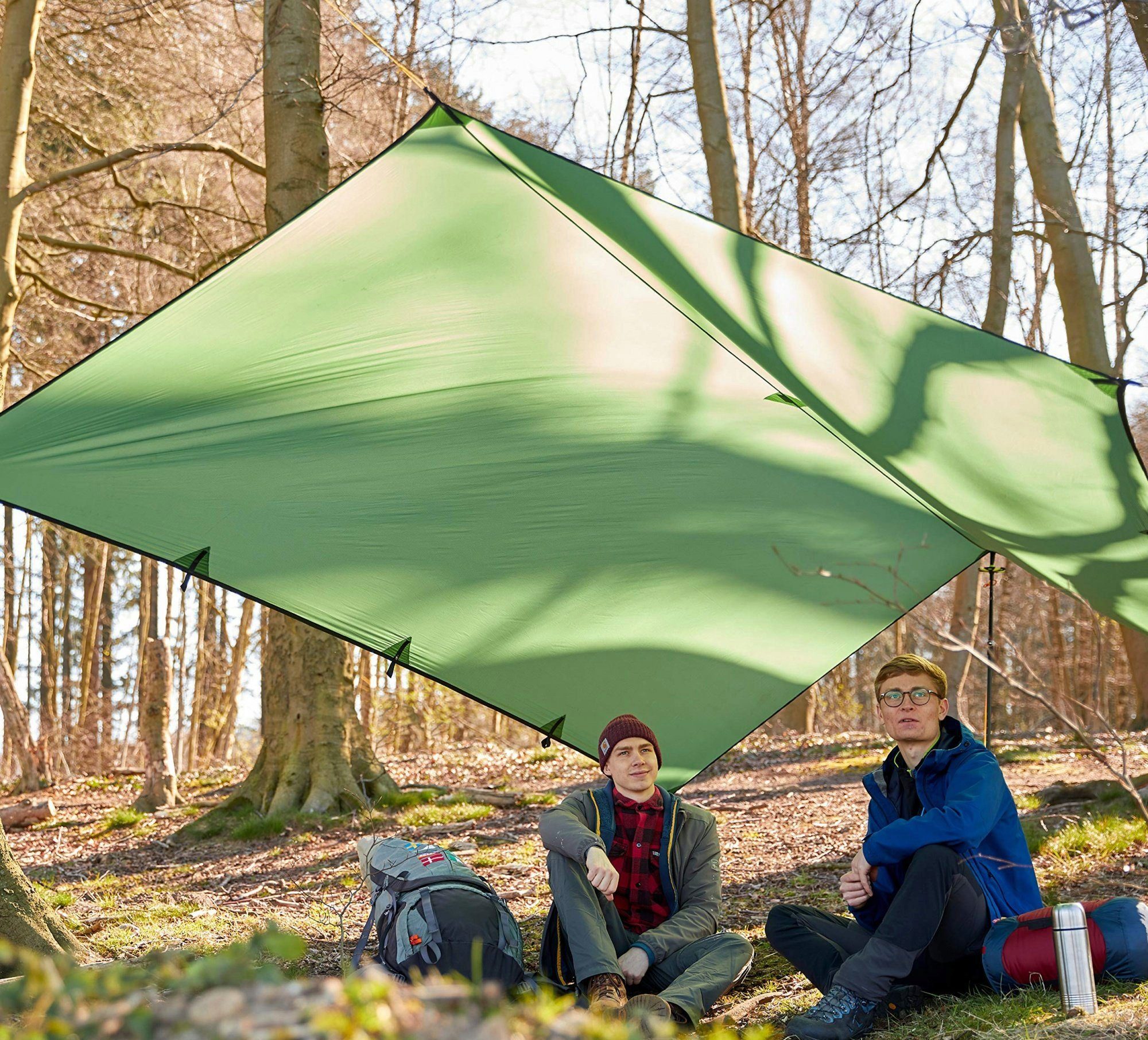 Wechsel Tents Tarp-Zelt Tarp S - Zero-G Line, Personen: 4, Ultraleicht Zeltdach, 400 x 290 cm, Grün