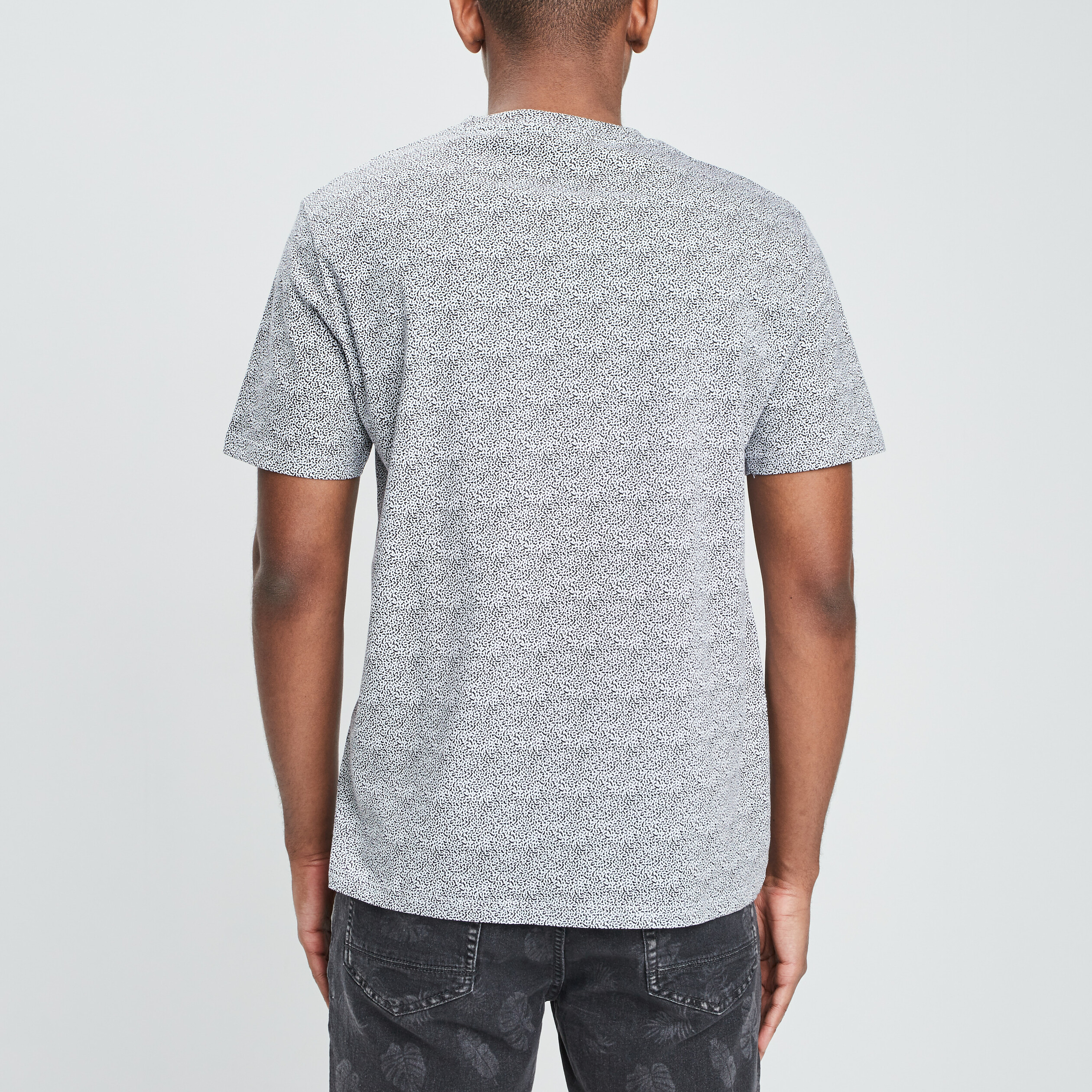T-shirt manches courtes noir homme | La Halle