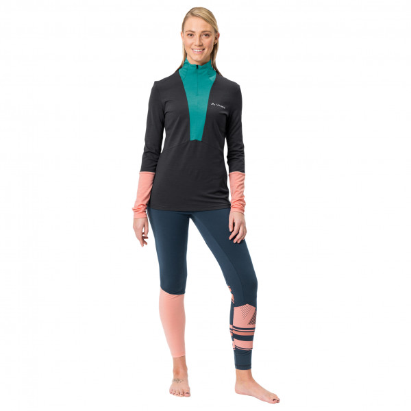 Vaude - Women's Monviso Wool Halfzip Shirt - Merinopullover