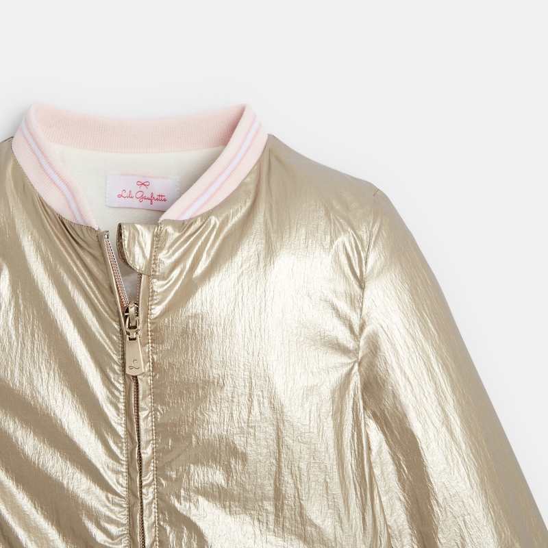 Veste dorée Lili Gaufrette jaune fille