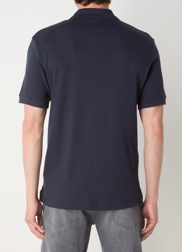 HUGO BOSS Dalomino regulāra piegriezuma polo krekls ar pusrāvējslēdzēju un logotipu