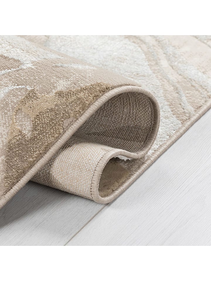 Flair Rugs Kurzflor-Teppich in Hellbraun/ Creme günstig kaufen