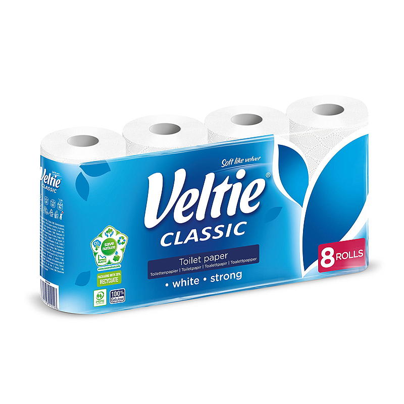 Veltie Toalettpapir 8-pk Classic Veltie