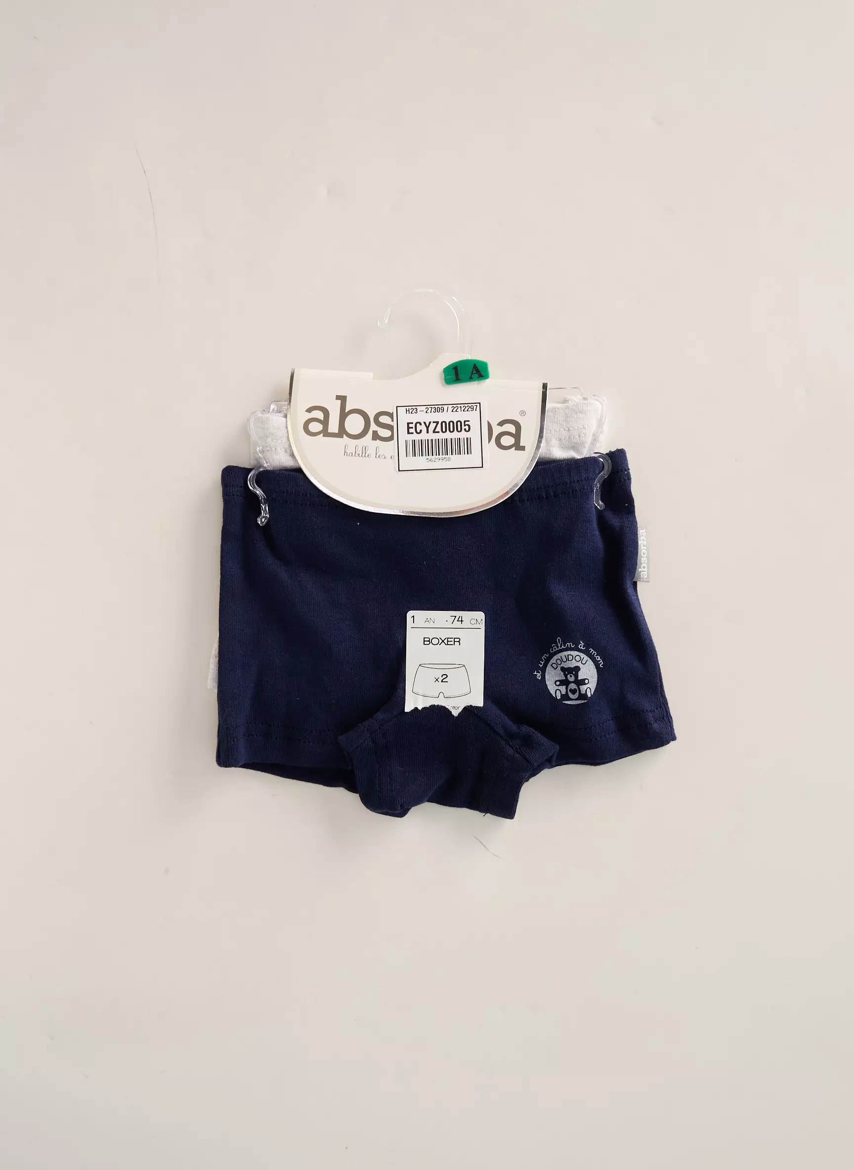 Absorba Boxers Garcon couleur bleu