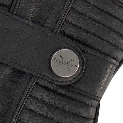 PEARLWOOD, Handschuhe, Schafleder, schwarz