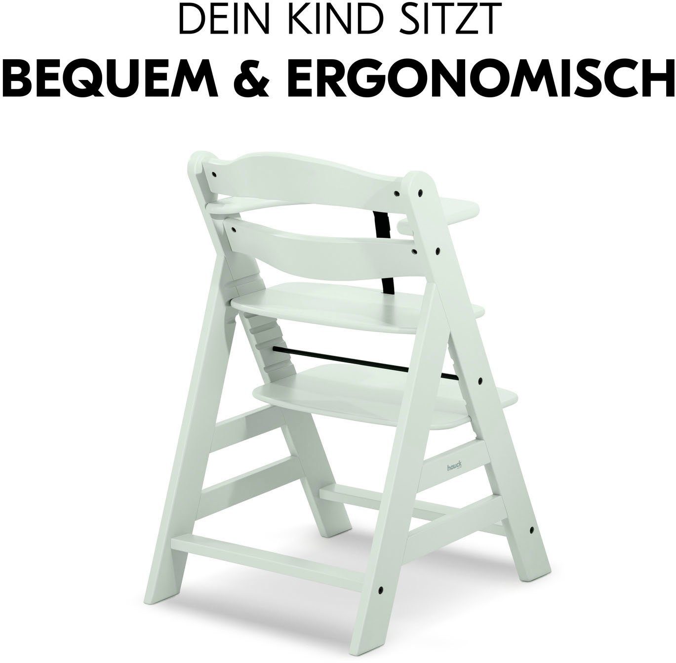 Hauck Hochstuhl Alpha+, Mint, FSC® - schützt Wald - weltweit