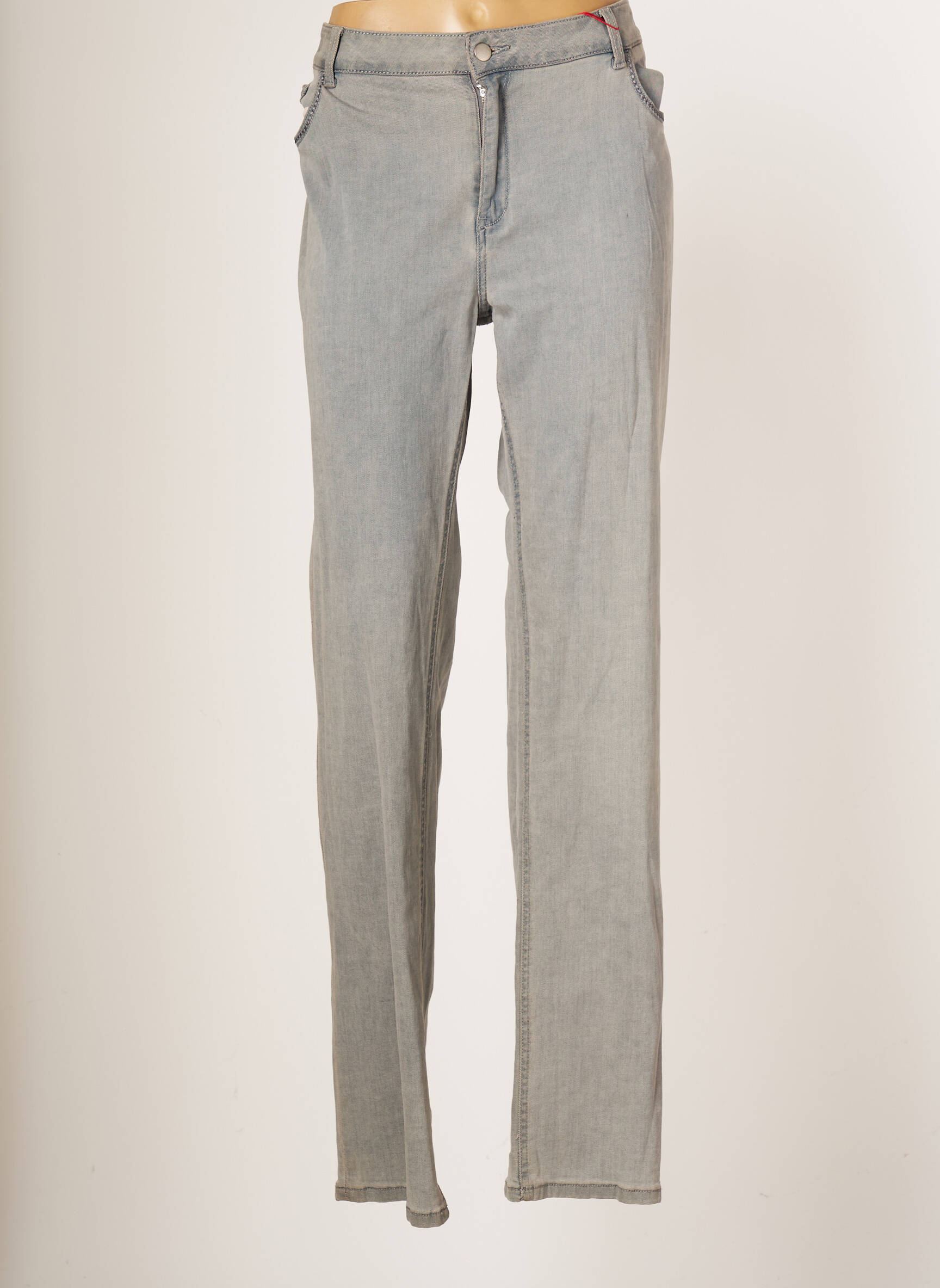 Scottage Jeans Coupe Droite Femme couleur bleu