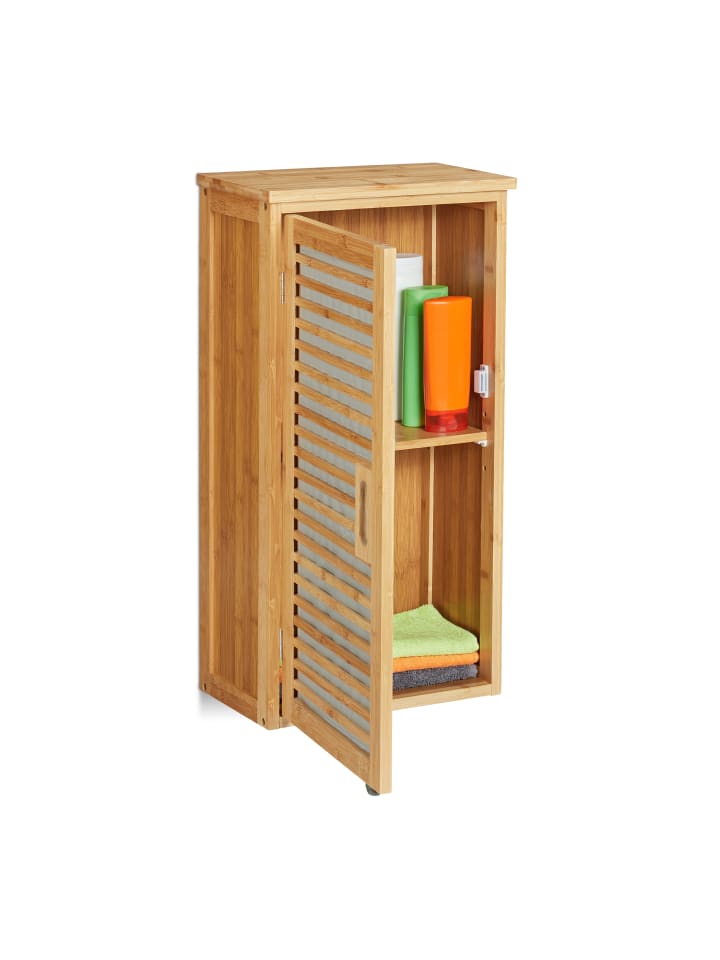 relaxdays Hängeschrank in Natur - (B)35 x (H)66 x (T)20 cm günstig kaufen onesize