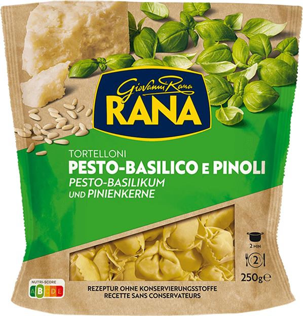 Rana Tortelloni Pesto-Basilikum und Pinienkerne