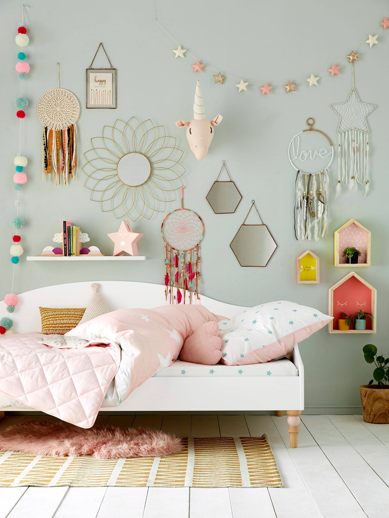 Vertbaudet Kinderzimmer Traumfänger - beige/mehrfarbig