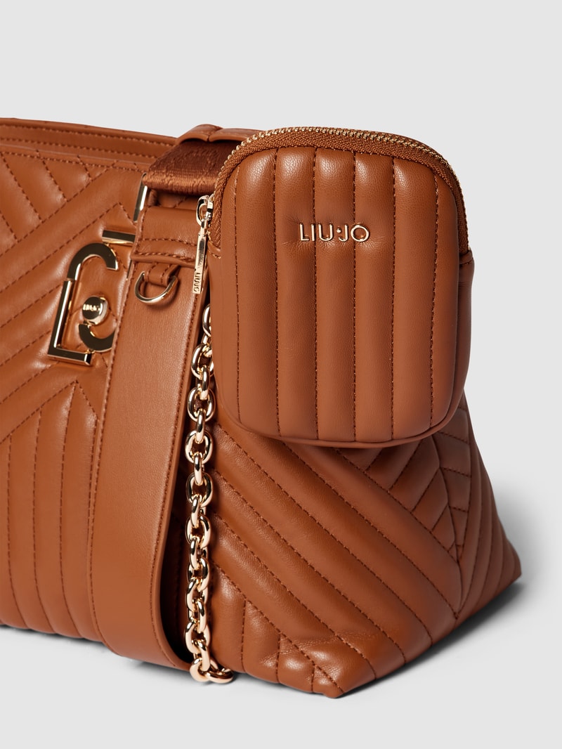 Umhängetasche in Leder-Optik Modell 'Achala' in cognac