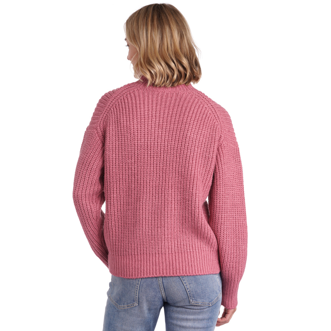 Damen Strickpullover mit Stehkragen