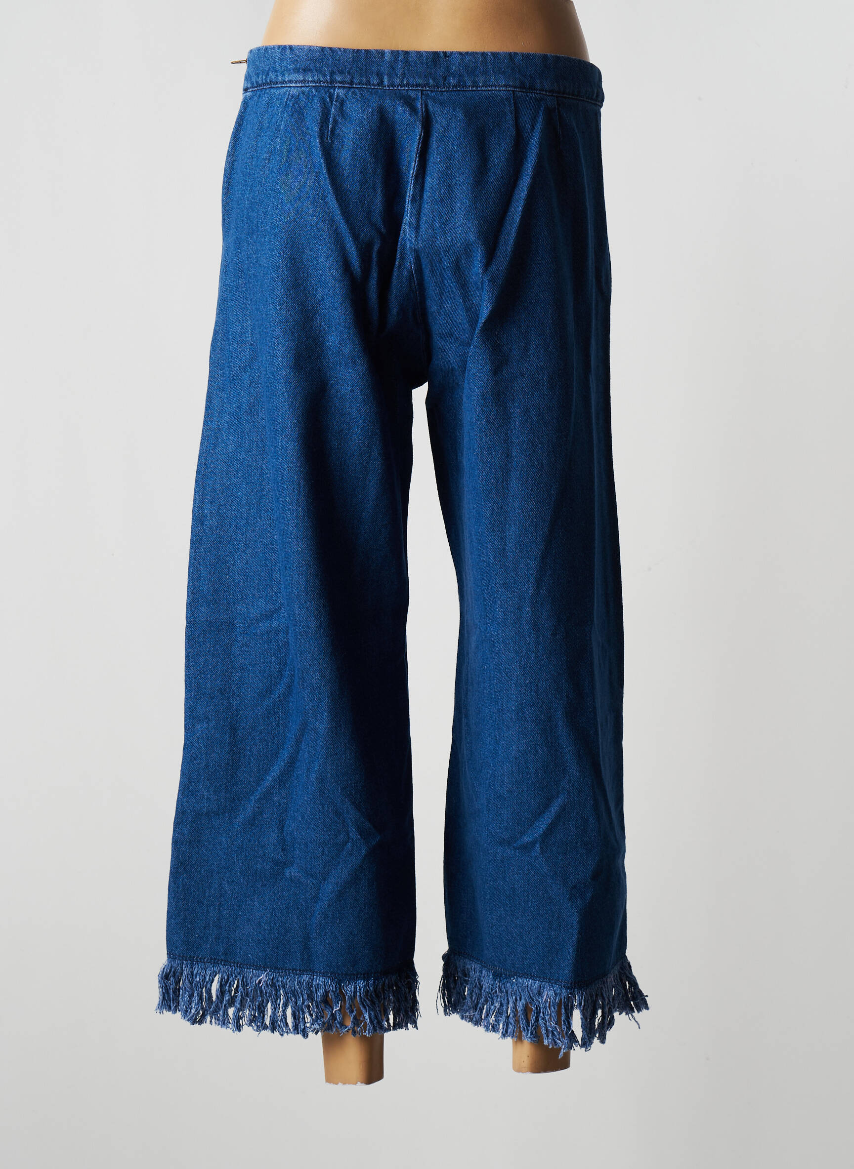 Azulu Jeans Coupe Large Femme couleur bleu