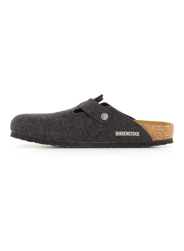 BIRKENSTOCK, Clogs Boston, Wollfilz, Schmale Passform, anthrazit