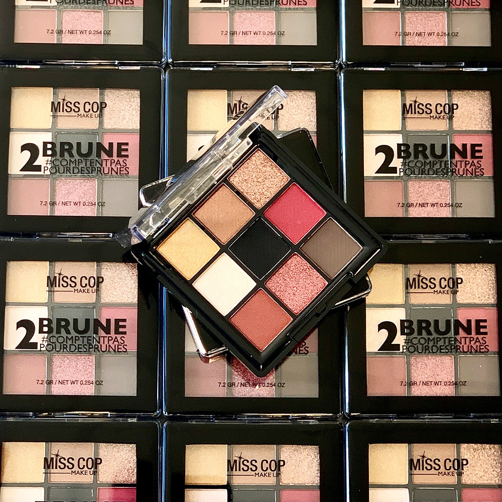 miss cop Nuancier N°2 Brune Coffret maquillage
