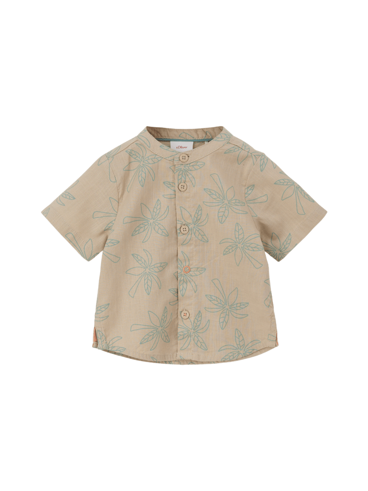 s.Oliver Hemd kurzarm in Beige günstig kaufen