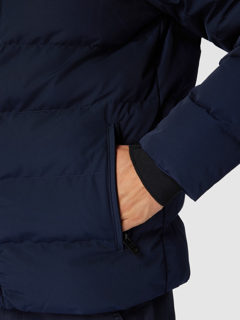 Funktionsjacke mit Kapuze Modell 'BLACKBIRD' in marineblau