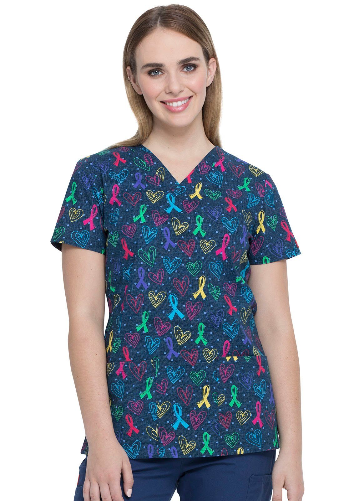 Dickies Funktionsbluse Bunt bedruckter Damen Kasack 