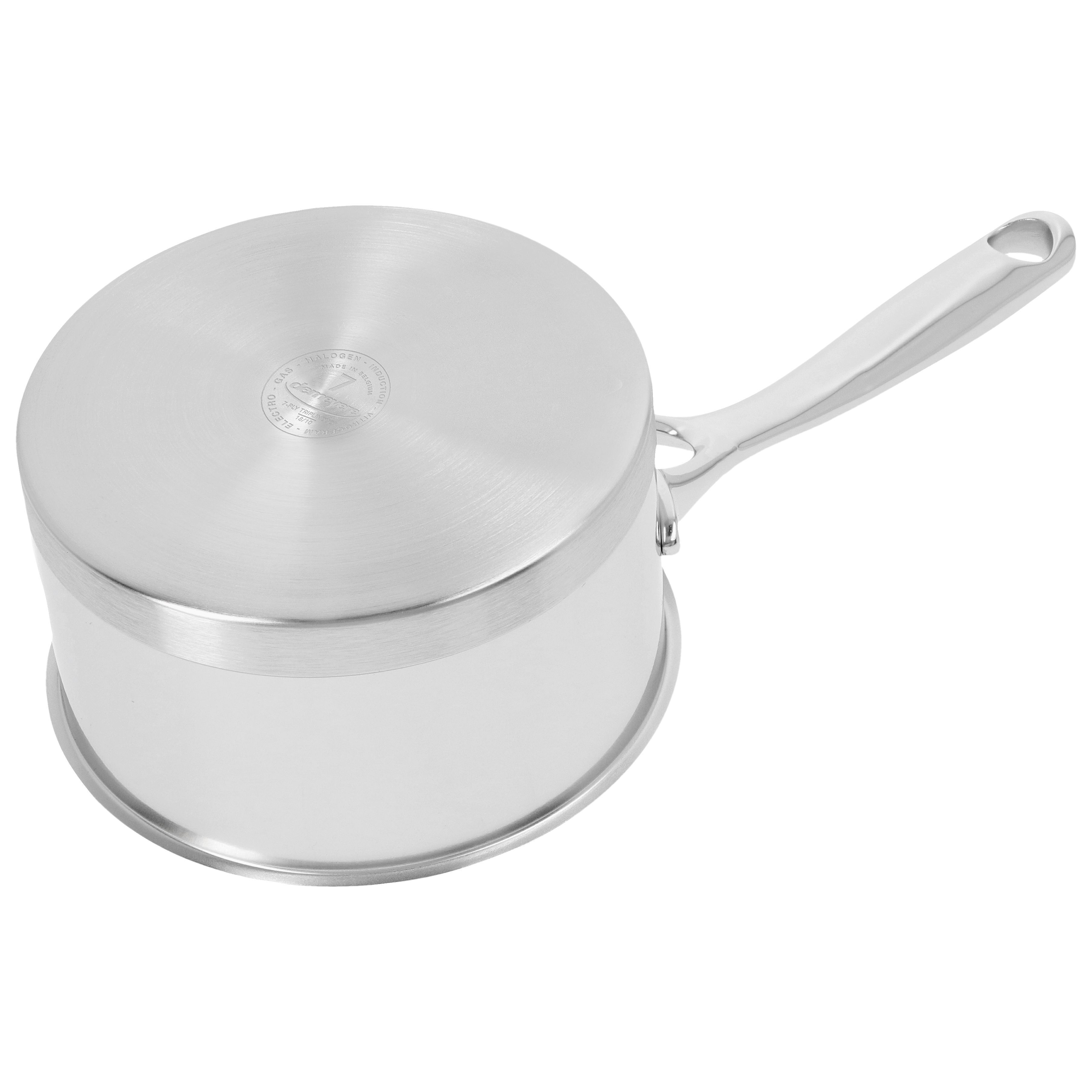 Stieltopf ohne Deckel 14 cm, 18/10 Edelstahl, Silber