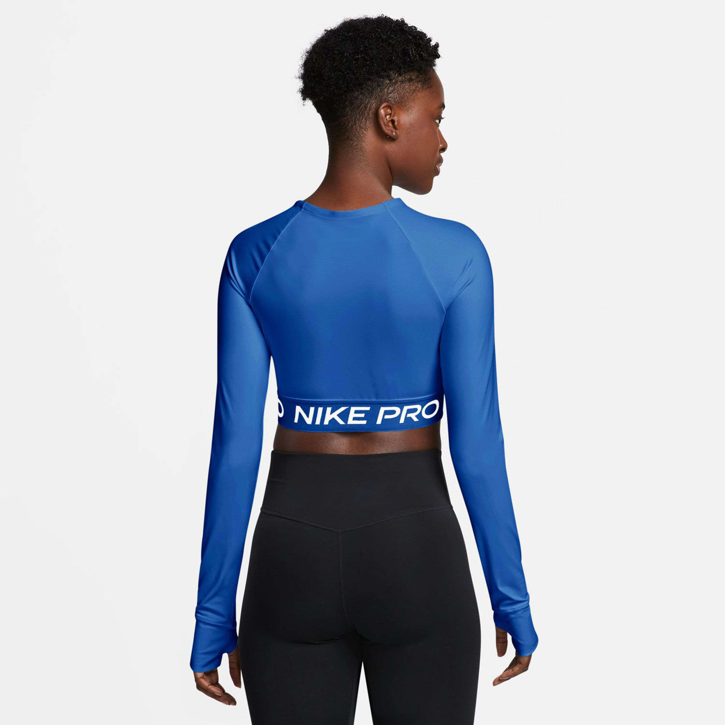 Pro Dri-Fit 365 Crop Longsleeve Damen - Blau