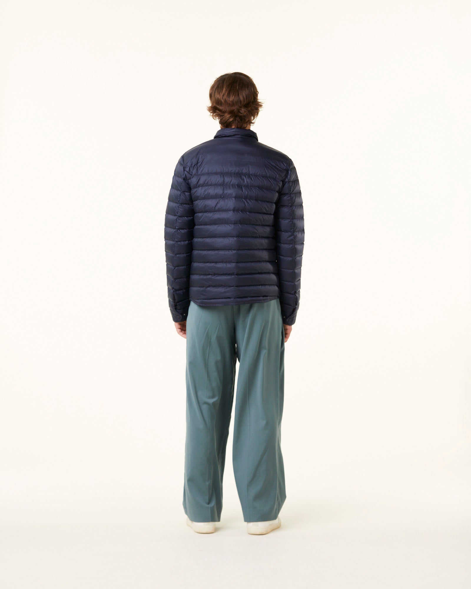 Doudoune légère col chemise Marine Cris